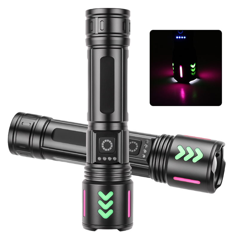 30W LED 1000m USB Type-C Rechargeable Flashlight FSH870