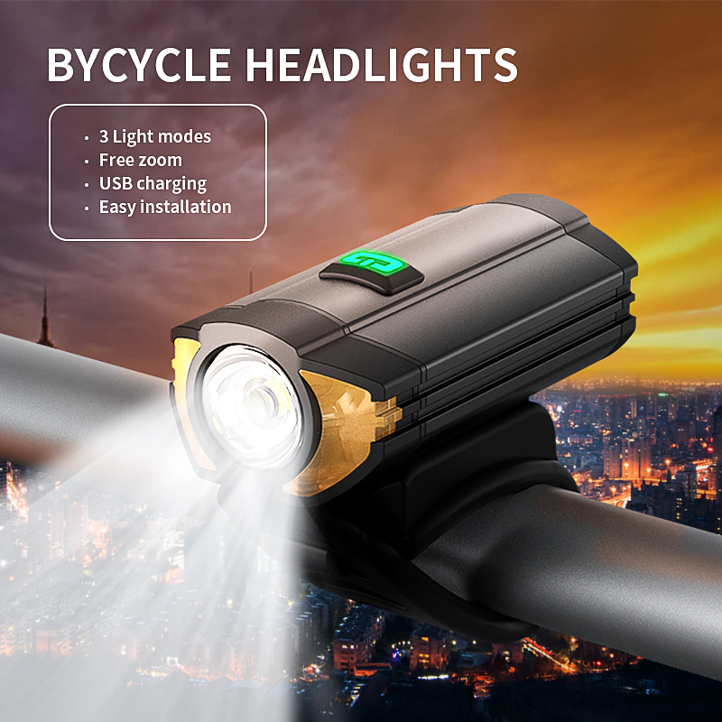 USB Rechargeable Front Back Night Riding LED Bicycle Lights BKE250picture2