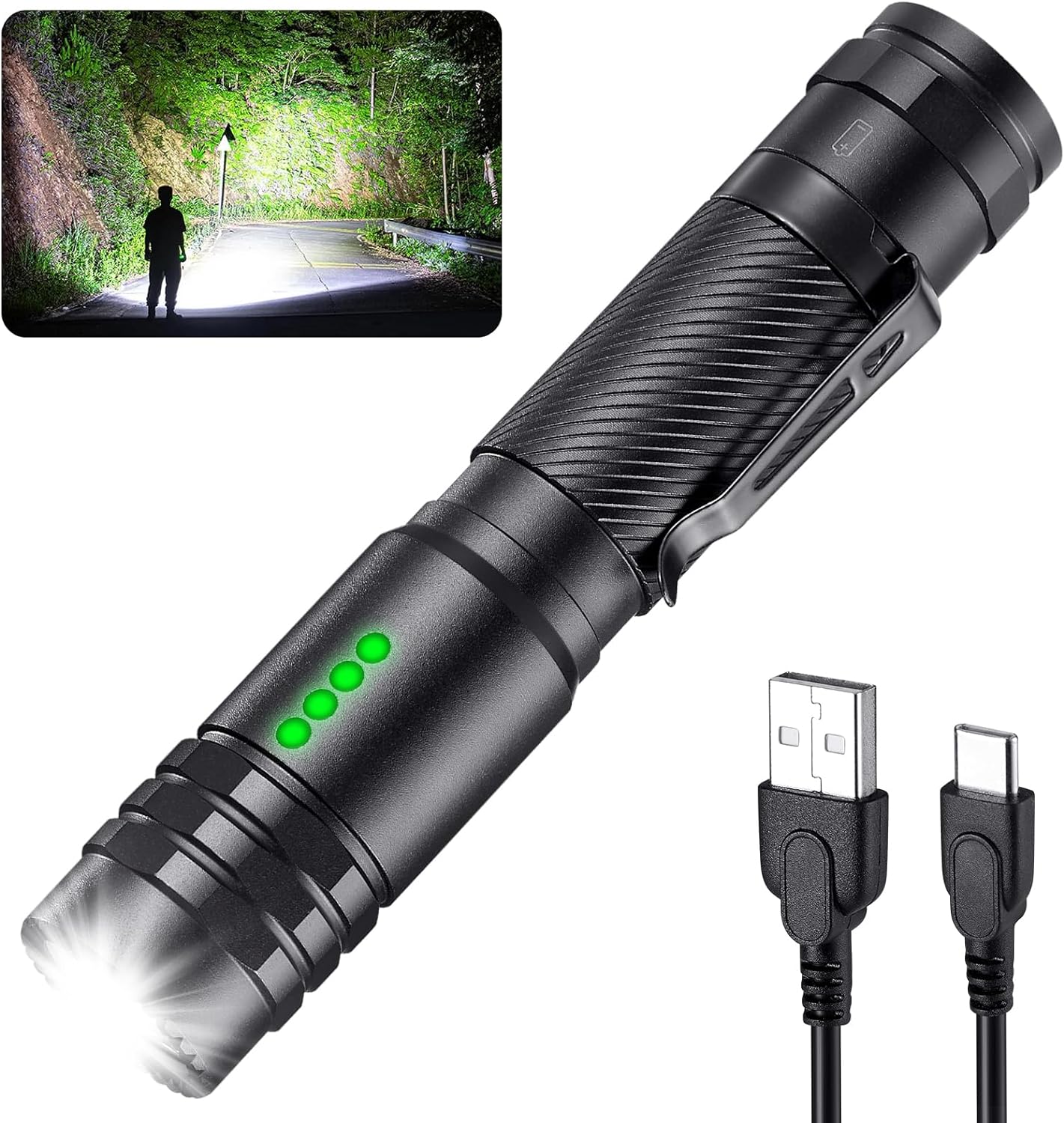 Rechargeable Torch for Home Camping Emergencies Handheld Flashlights FSH920