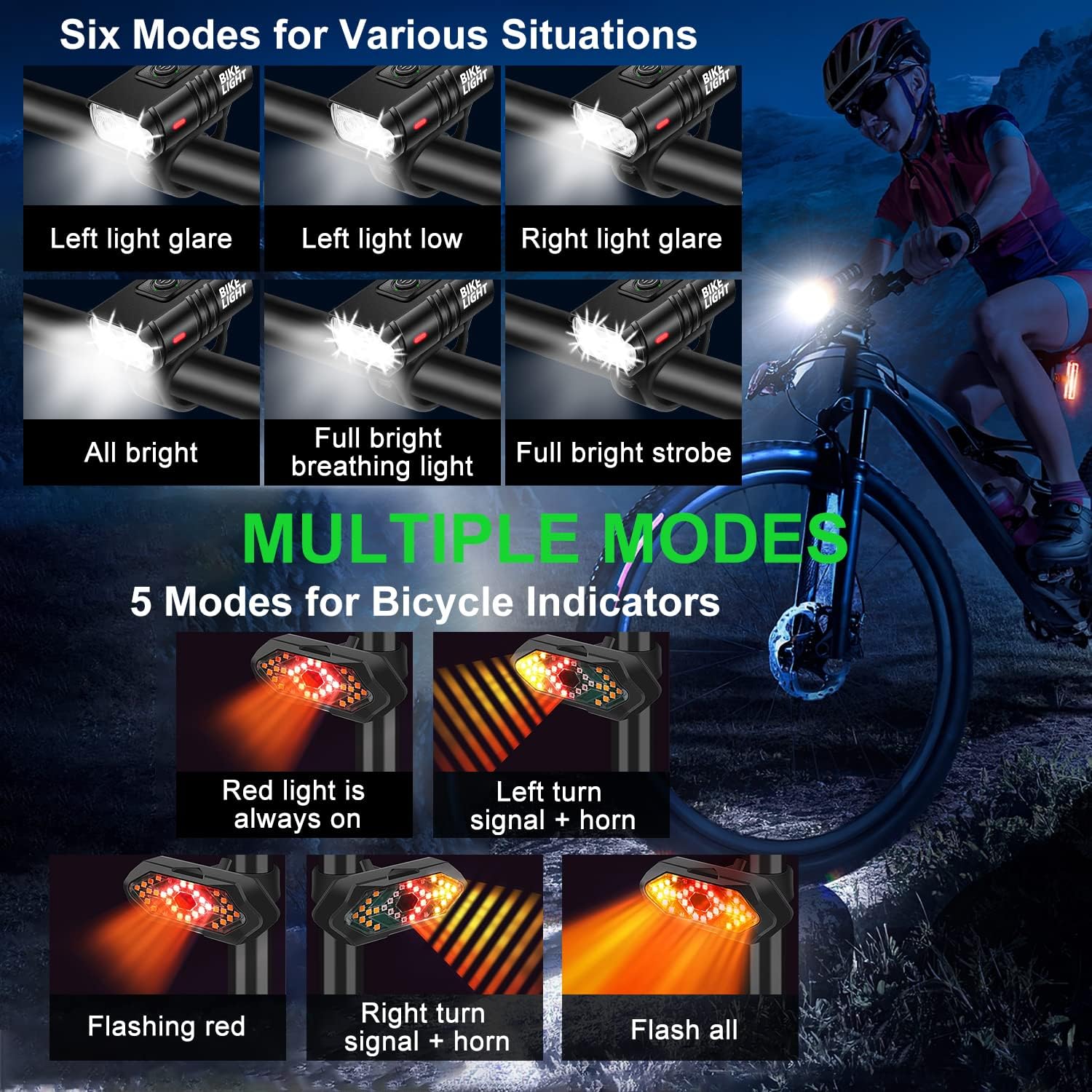 Super Bright Cycling Front and Rear Light LED Bike Lights BKE320picture5