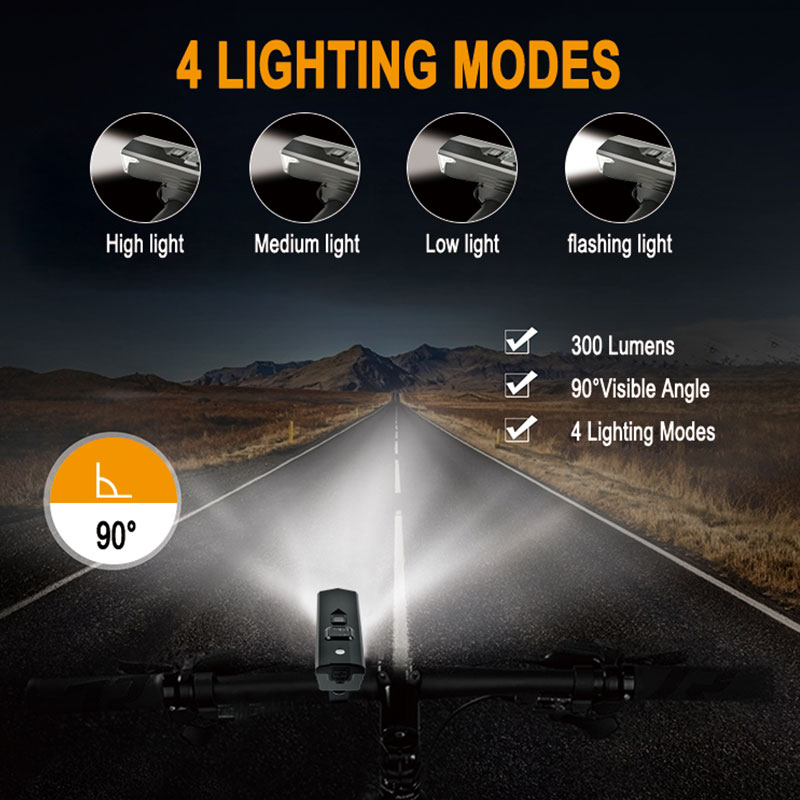 New Bicycle Cycle Led Light Usb Rechargeable Front Led Bike Light BKE330picture3