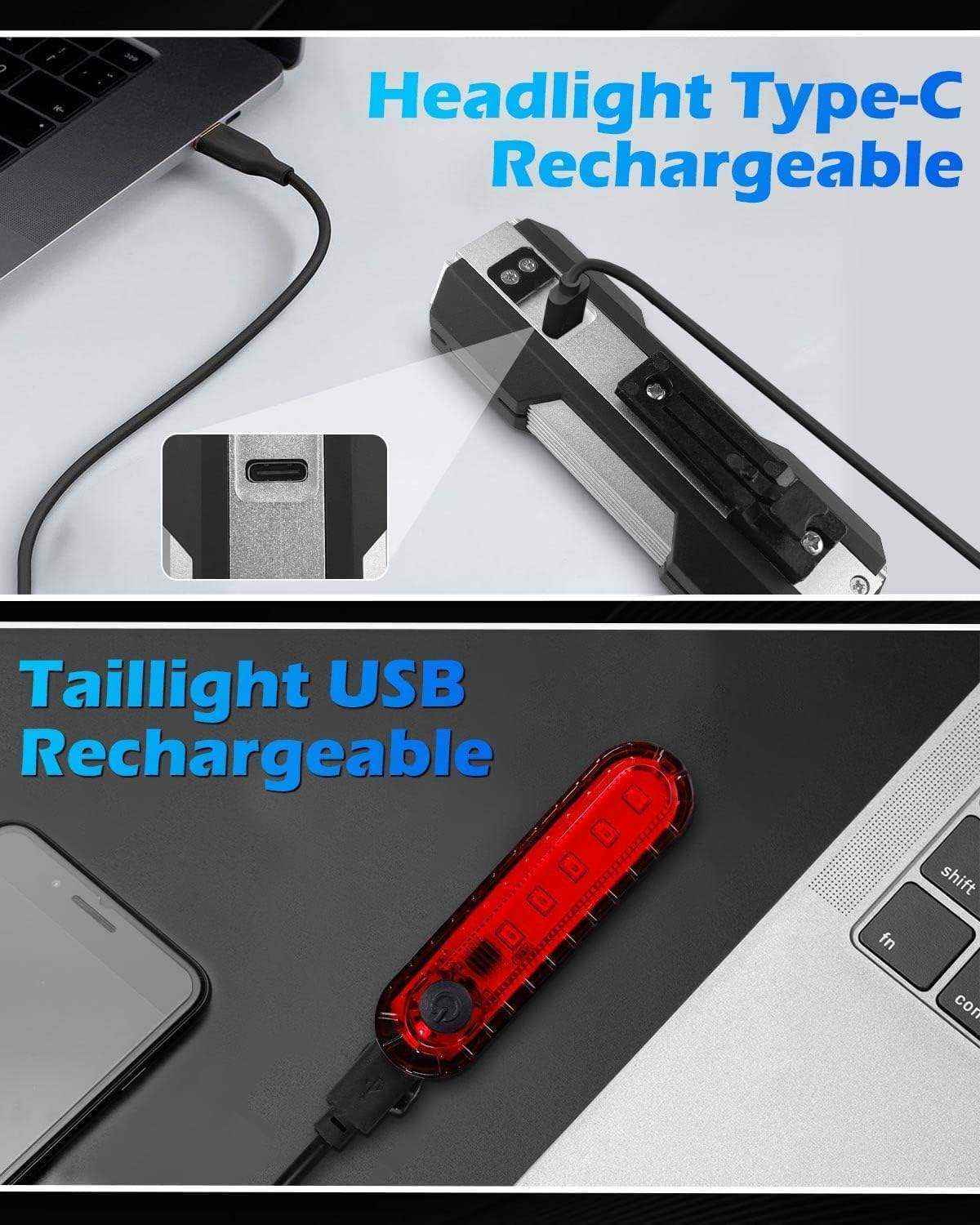 Night Riding Waterproof Rechargeable LED Bike Cycle Light BKE340picture5