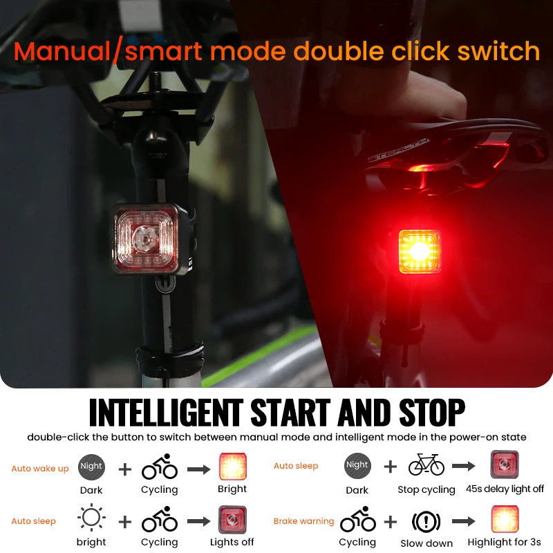 Mountain Bike Cycle Bicycle Rear Tail Front Light LED Bike Light BKE380picture2