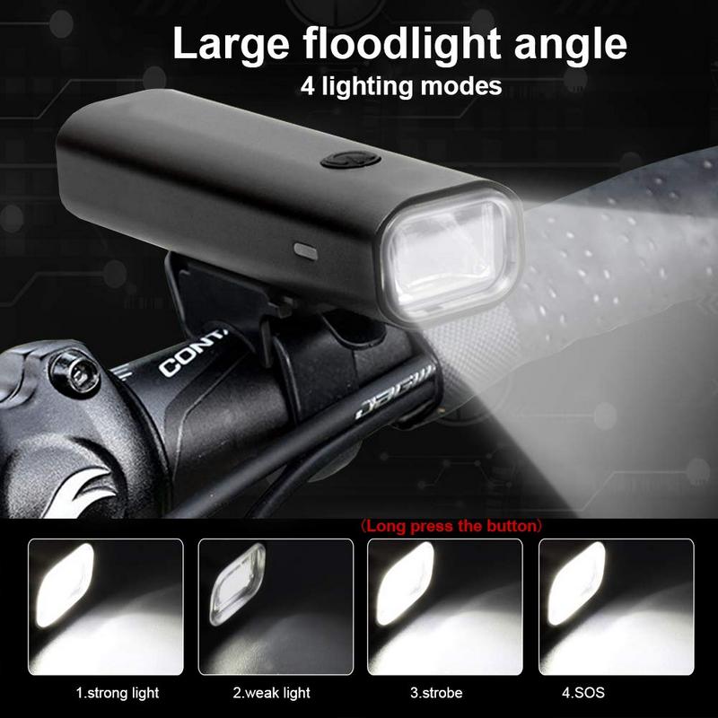 Bicycle LED Headlight Outdoor Mountain Waterproof Rechargeable BKE400picture4