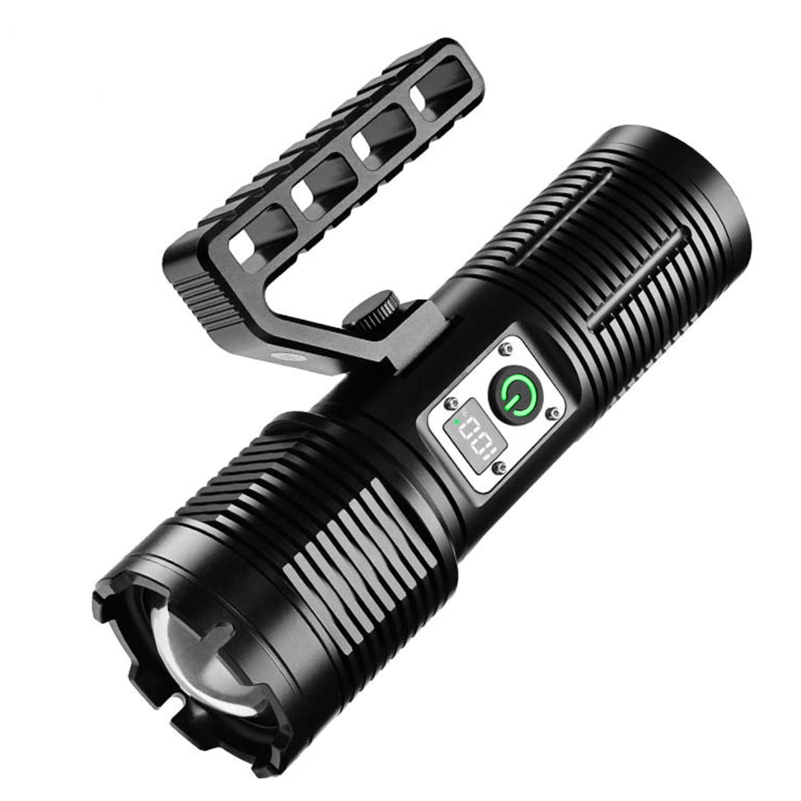 Strong Waterproof Telescopic Zoom USB Charging Aluminum Flashlight FSH1070