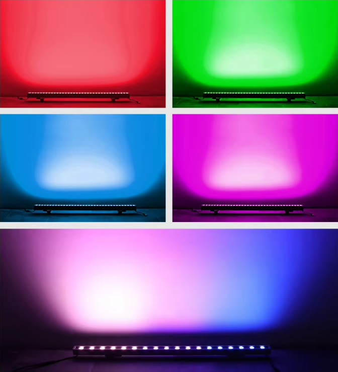 Single Color DMX512 18/24/36W LED Wall Washer Lighting Architectural Building IP 65 for Outdoor Landscape Aluminum Glass 24V DC