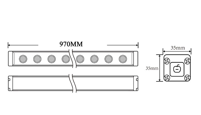 Outdoor Wall Washer Ip65 Decorative Architectural Building Outline Lighting Led Linear Wall Washer Light