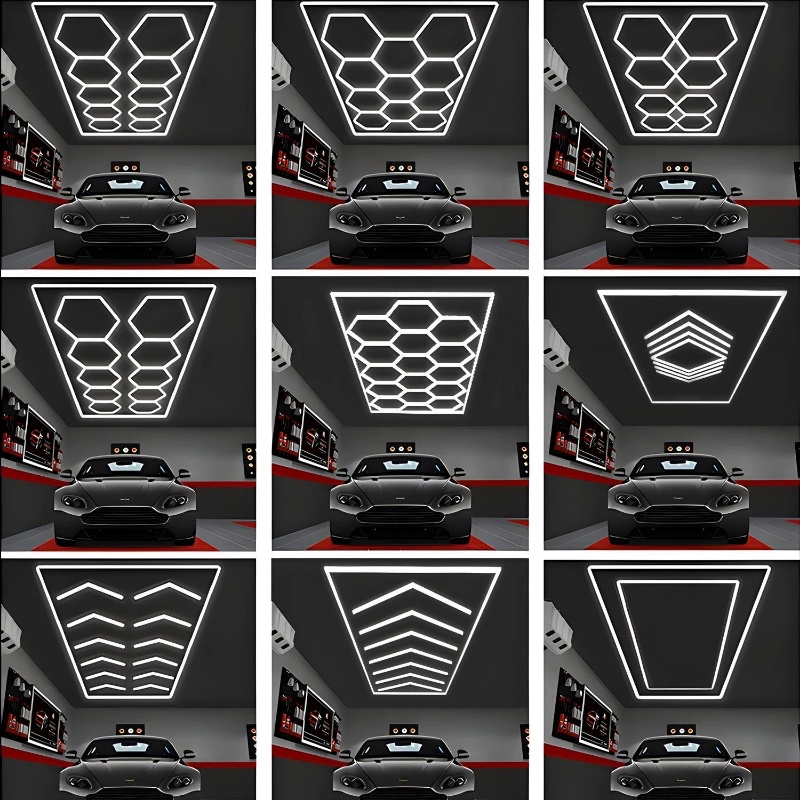 110V 220V IP54 6000K Color Honeycomb LED Hexagonal Lamp HEX120picture4