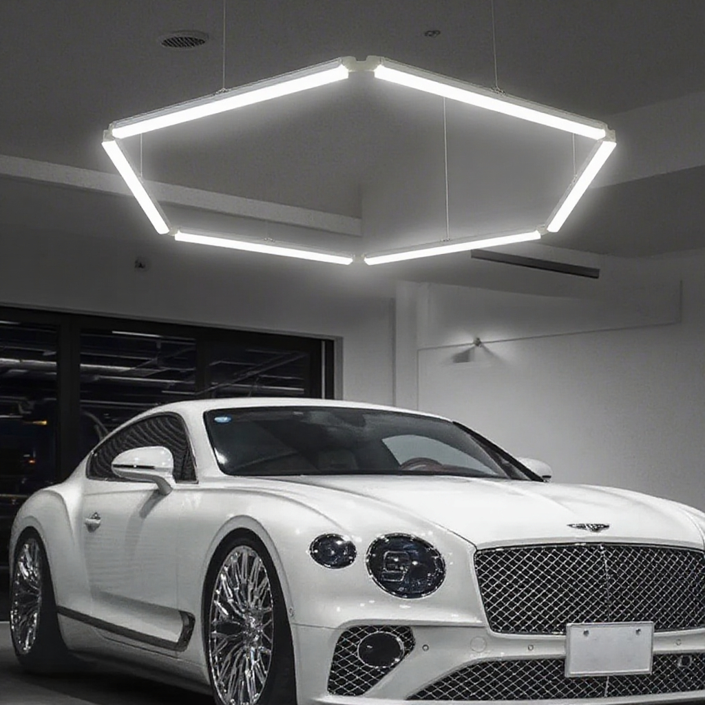 Ceiling Mount LED Garage-Hexagon Work Lights HEX140picture2