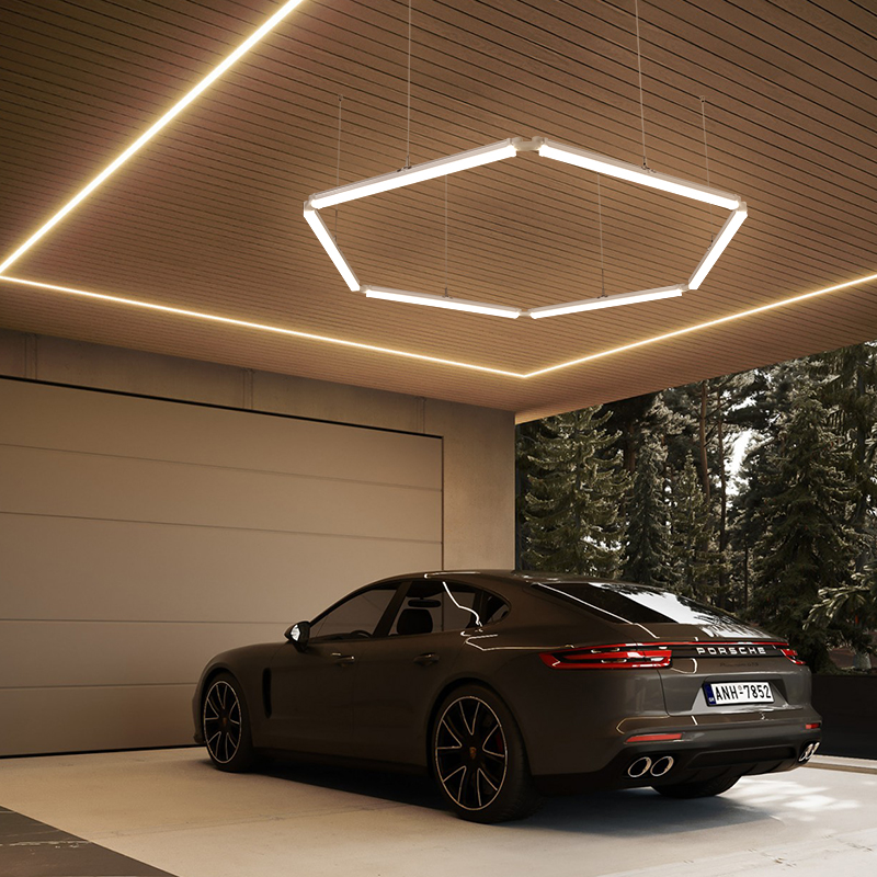 Ceiling Mount LED Garage-Hexagon Work Lights HEX140picture4