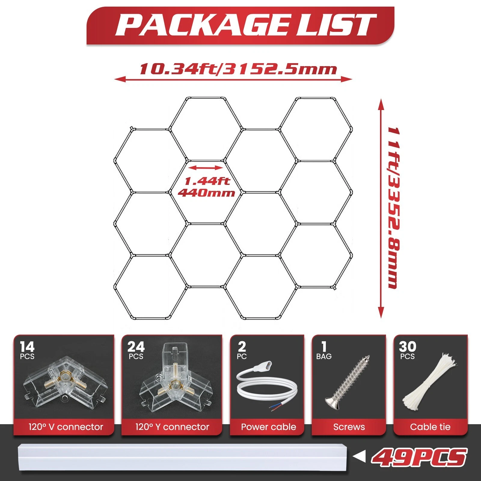 Modern Design Hexagon LED Garage Light HEX170picture6