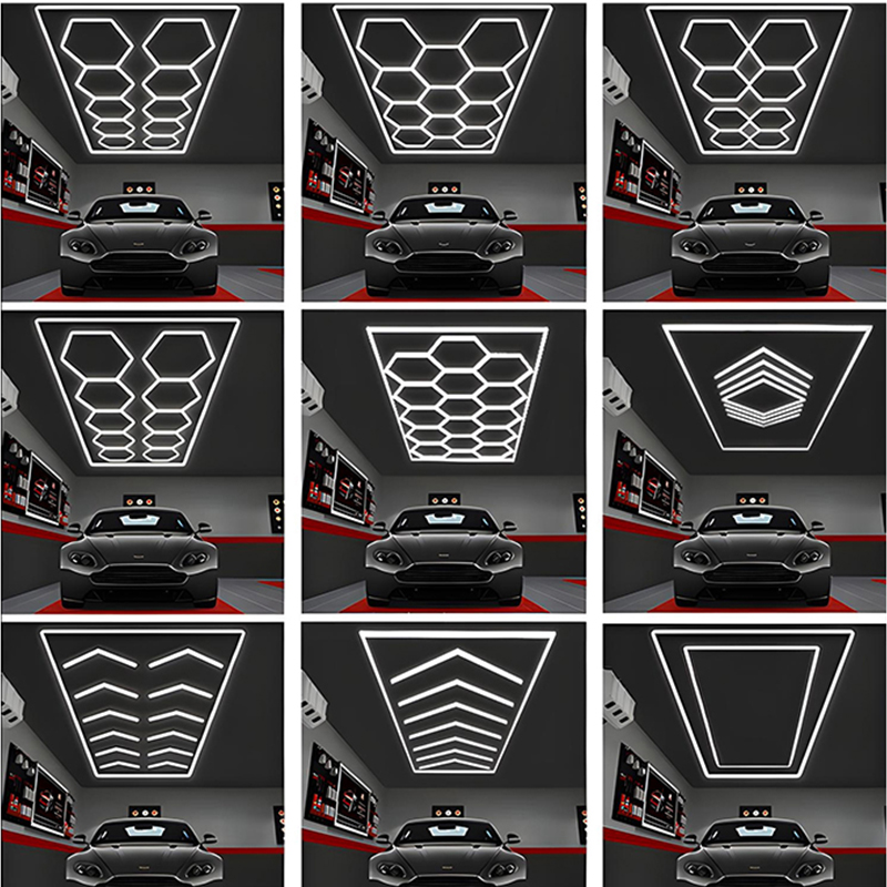 672w Honeycomb Customized Garage Hex Hexagonal LED Lights HEX200picture6
