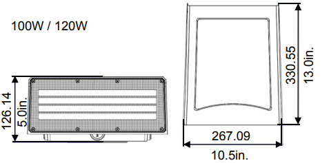 IP65 Outdoor Waterproof Landscape LED Motion Wall Pack WPL110picture4