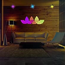 App Remote RGBIC Music Triangle LED Panel Wall Lamp HEX220picture5