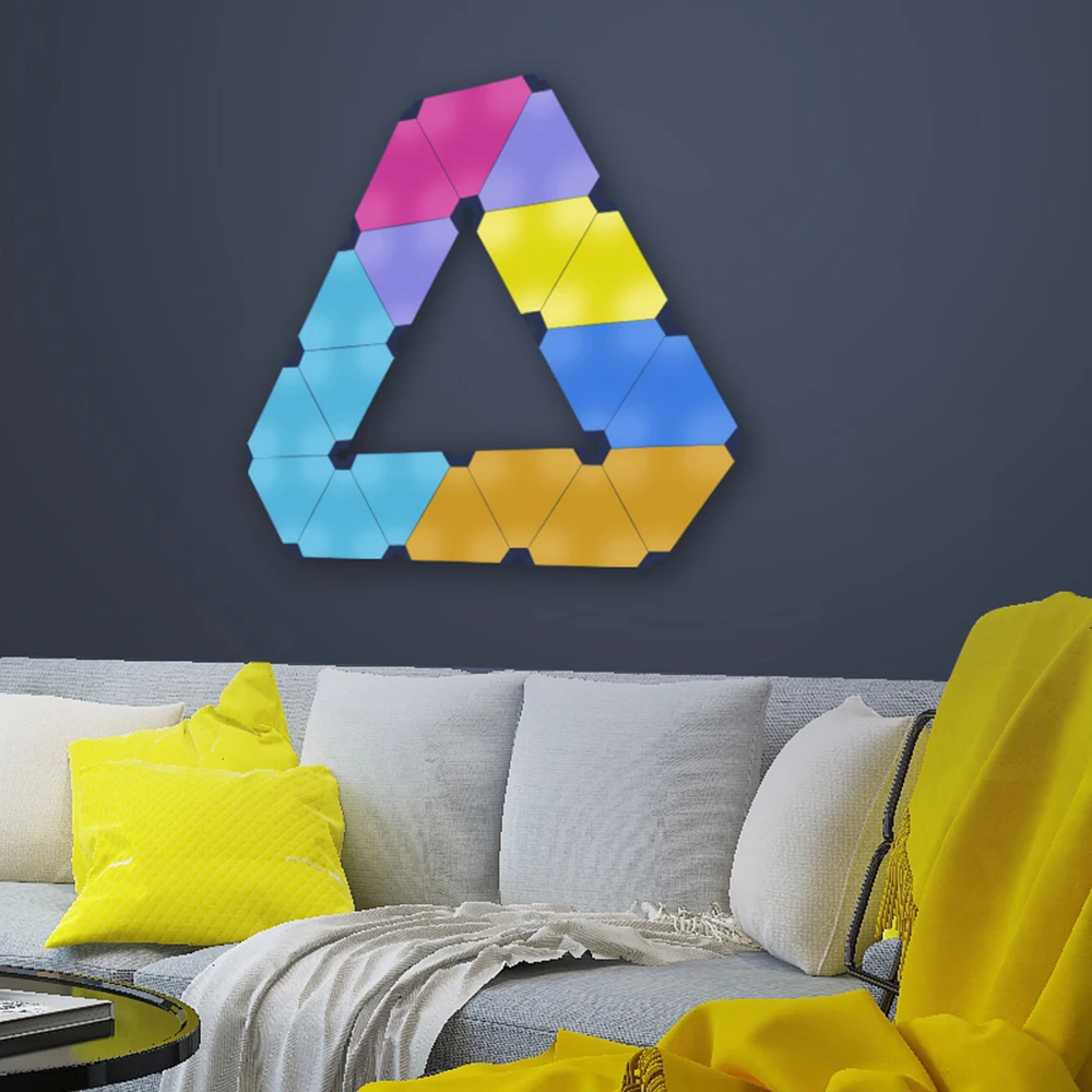 Indoor Decoration Smart Wall Panel Lamp Triangle LED Light HEX230picture2