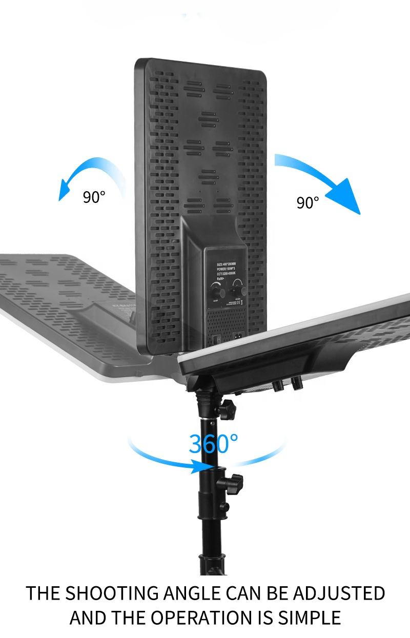 19-inch Full-screen 2.4G Studio Dimmable Video Light LED Video Light PHT210picture5