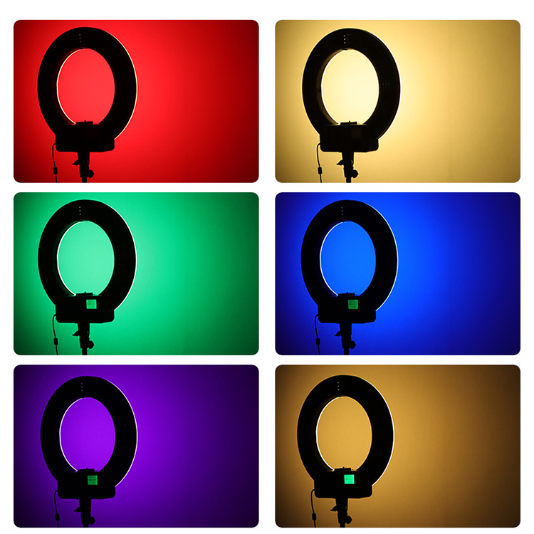 Triopo 18 inch RGB studio video making rechargeable battery ring light PHT250picture4