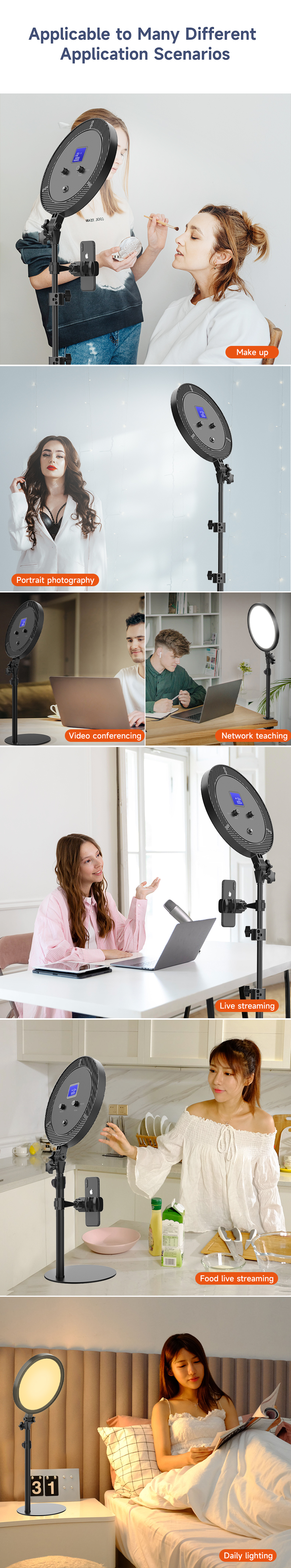 LED Video Soft Light Panel for Professio<i></i>nal Use in Studio Photography Live Streaming and High-Quality Video Conferencing