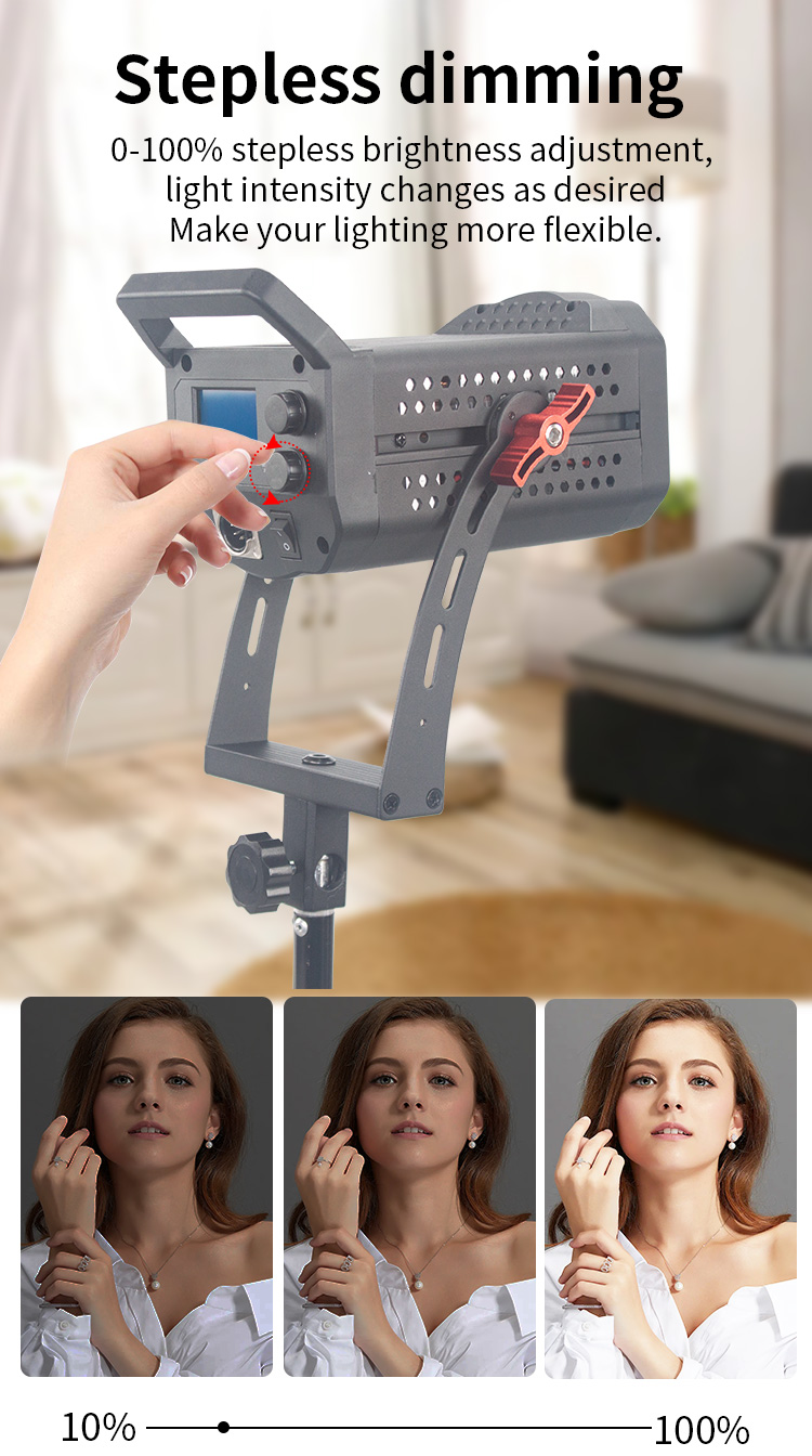 High Brightness COB Cinematic Studio Lighting for Photo & Video Shooting 1-Year Warranty
