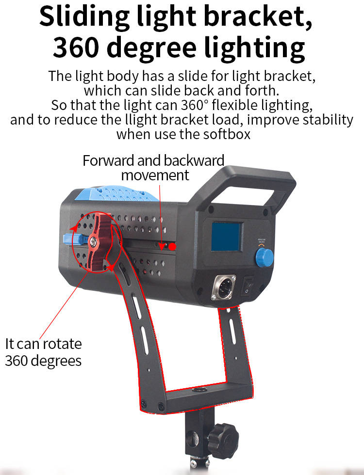 Professio<i></i>nal Lighting Photo Video Podcast LED Bi-color Light for Shooting