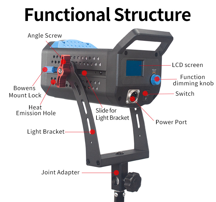 Professio<i></i>nal Lighting Photo Video Podcast LED Bi-color Light for Shooting