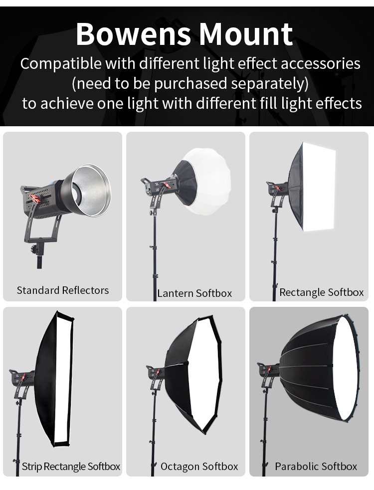 Professio<i></i>nal Studio Equipment LED Camera Video Light with Bowens Mount