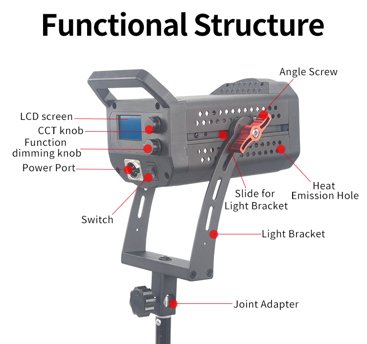 Professio<i></i>nal Studio Equipment LED Camera Video Light with Bowens Mount