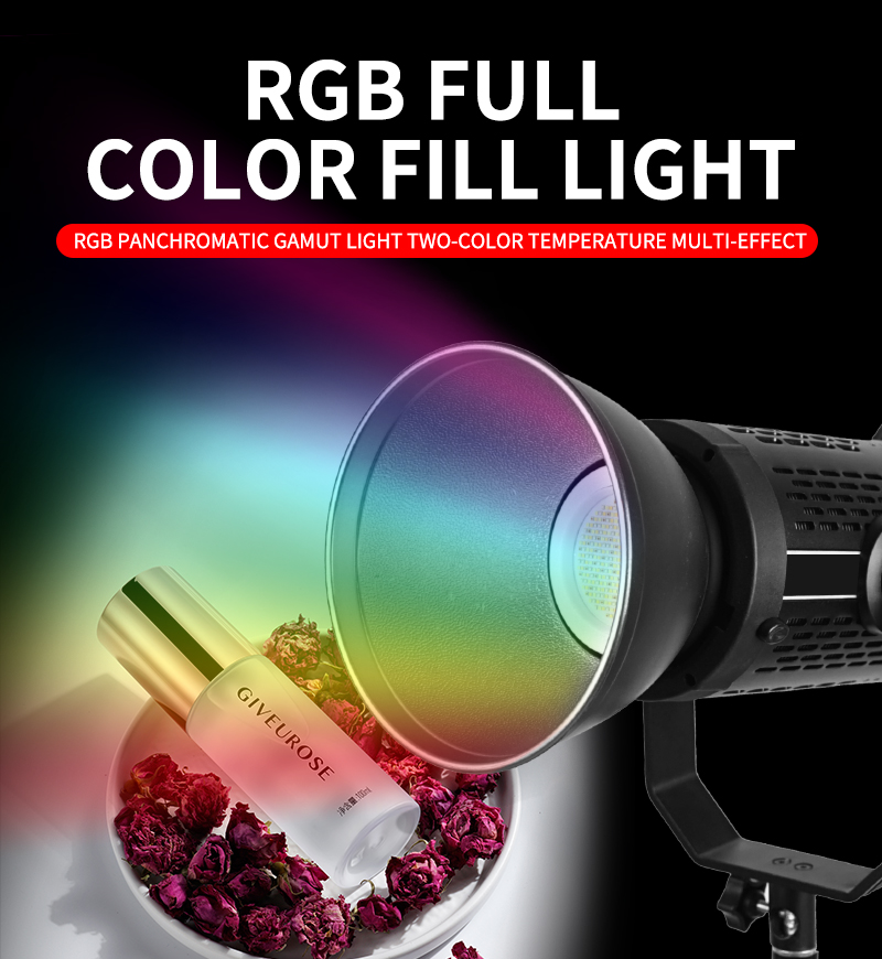 2024 New COB Beads 200WRGB Live Soft Light Photo Studio Accessories