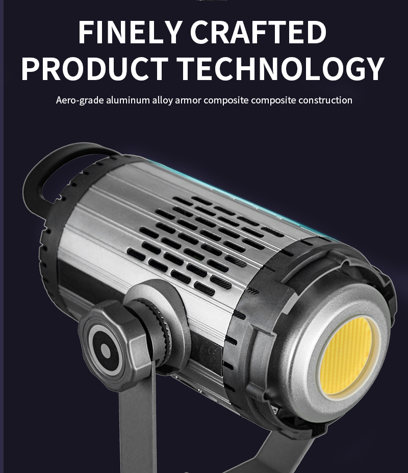 250W COB Studio Video Light Equipment With U-shaped Bracket for Video and Photography