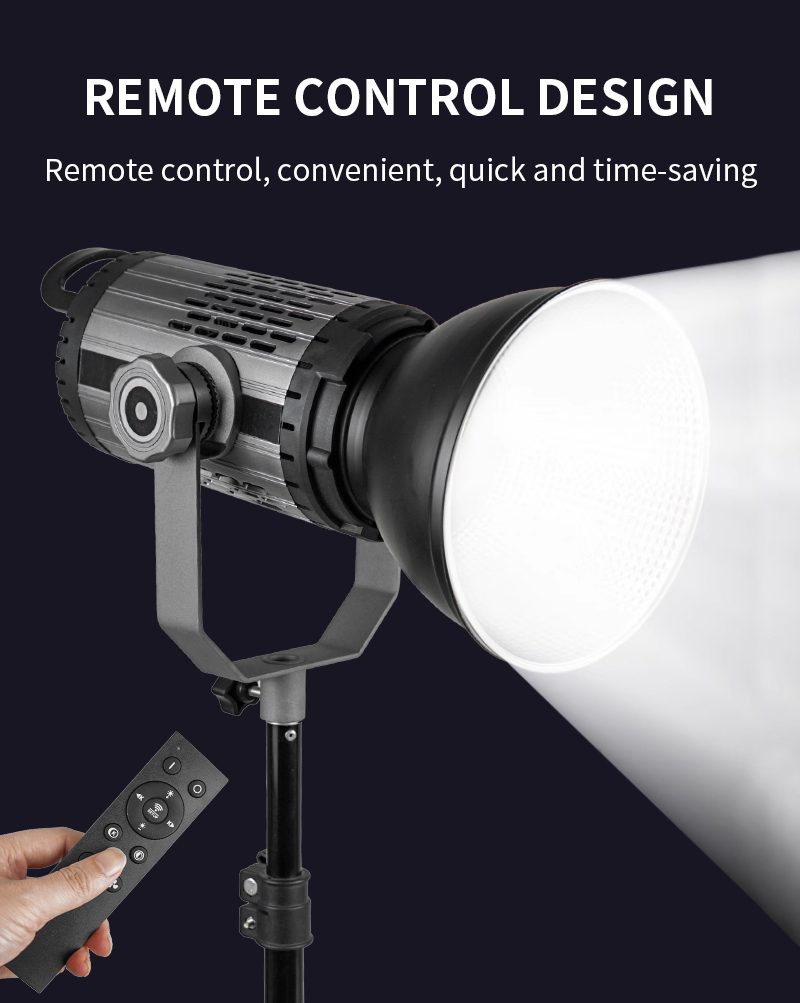 250W COB Studio Video Light Equipment With U-shaped Bracket for Video and Photography