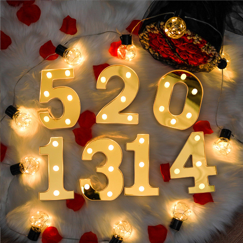 LED Night Light Golden Alphabet Marquee Letter MAQ110picture4