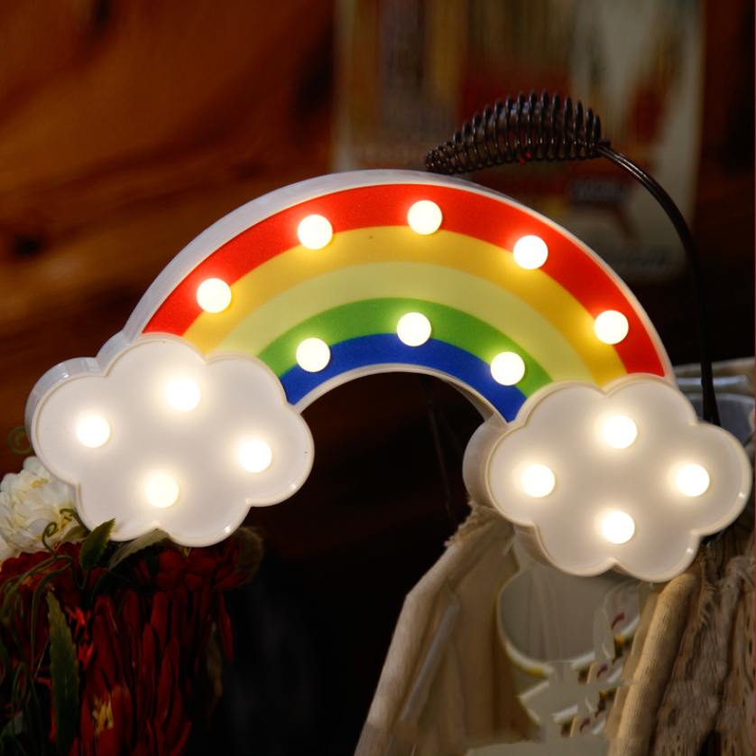 Rainbow Cloud Shaped Battery Operated Marquee Letter Light MAQ140picture2