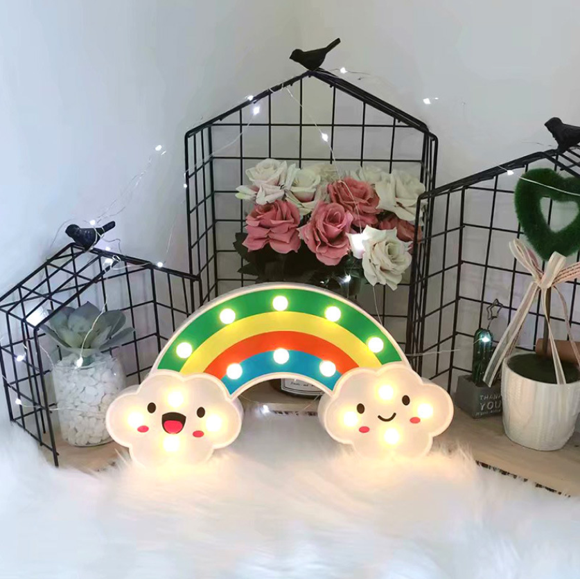 Rainbow Cloud Shaped Battery Operated Marquee Letter Light MAQ140picture5