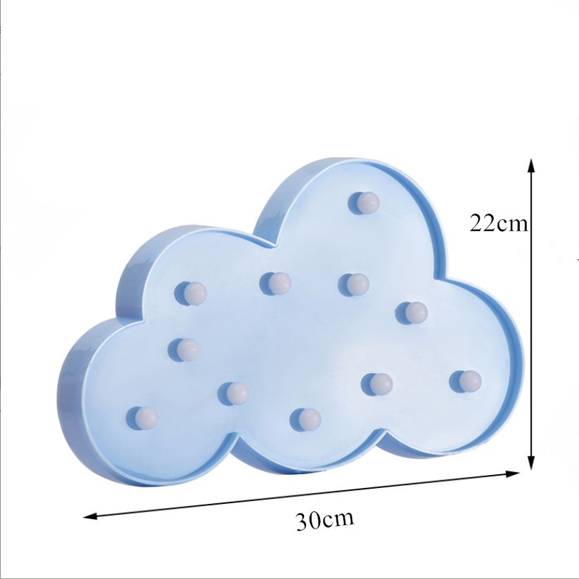 Cloud Shaped Battery Operated Marquee Letter Light MAQ150picture6