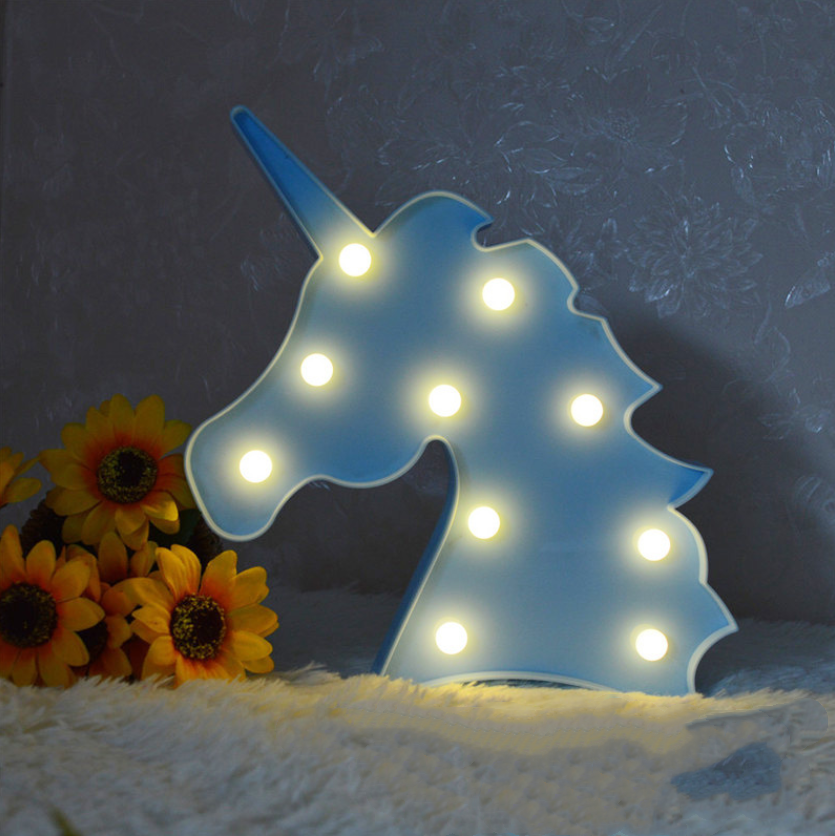Unicorn Shaped Table Battery Operated Marquee Letter Light MAQ160picture3