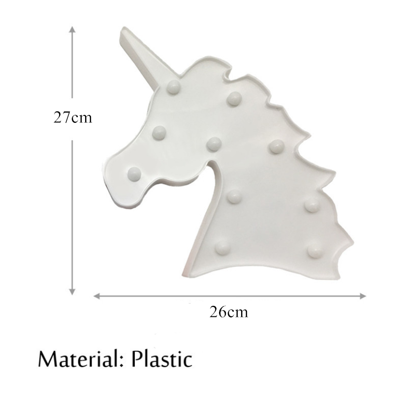 Unicorn Shaped Table Battery Operated Marquee Letter Light MAQ160picture4