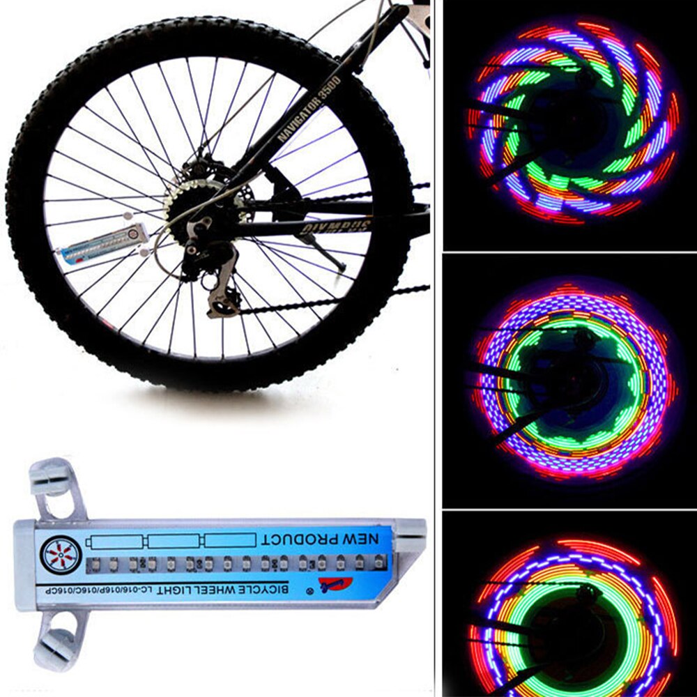 Double Sided Colorful LED Indicator Lights for Bike Wheel Mountain Bike Warning Tire Signal Wheel Lights