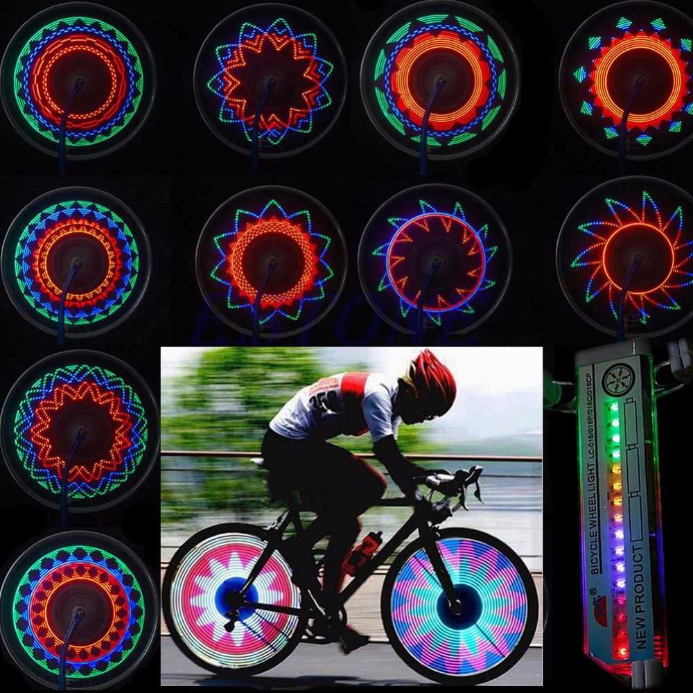Double Sided Colorful LED Indicator Lights for Bike Wheel Mountain Bike Warning Tire Signal Wheel Lights