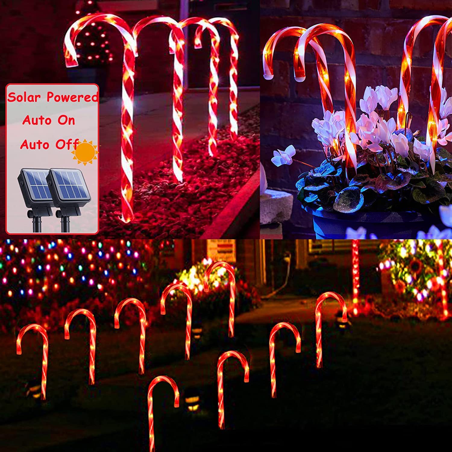 10 IP65 Christmas Candy Cane Pathway Lights XMS3100picture3