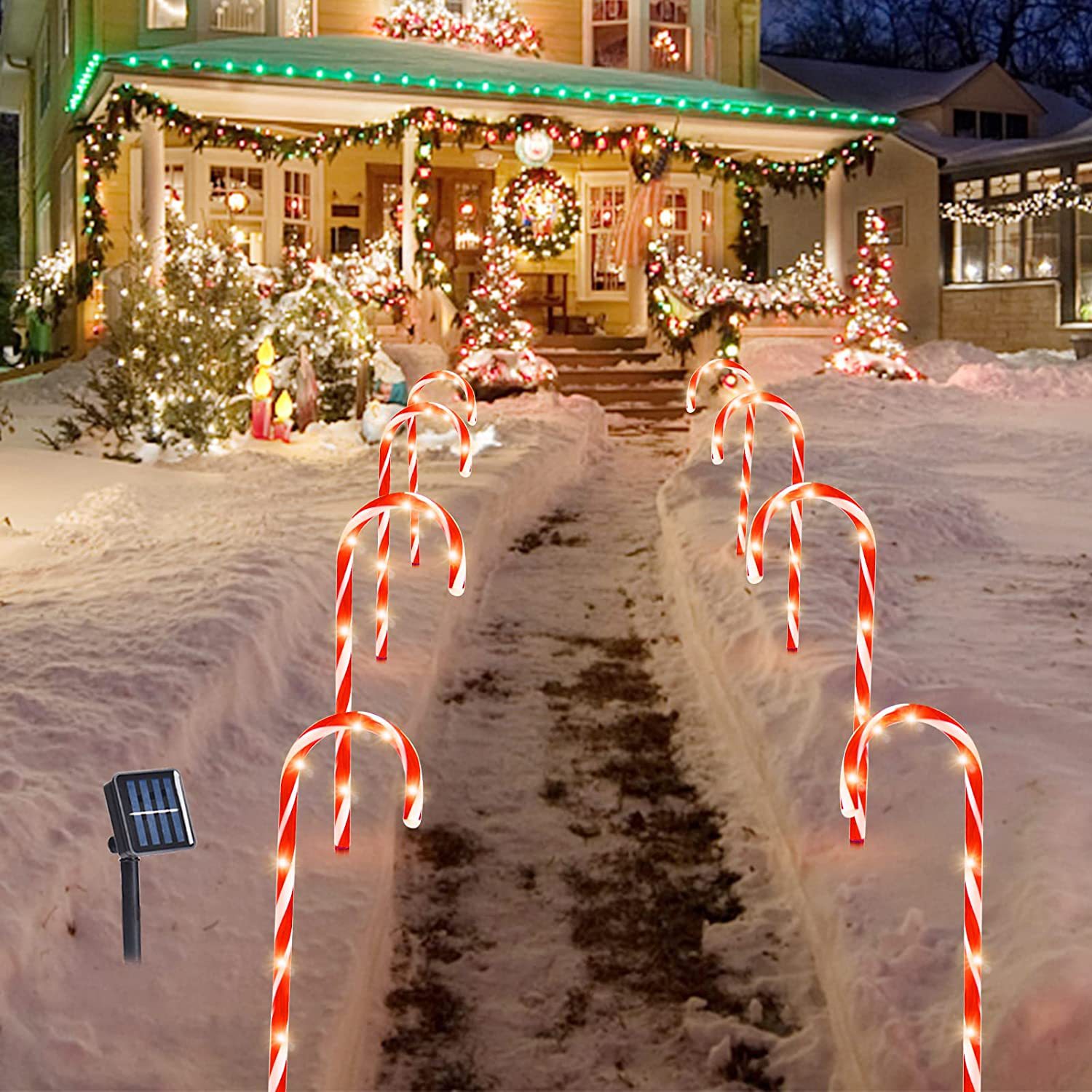10 IP65 Christmas Candy Cane Pathway Lights XMS3100picture4