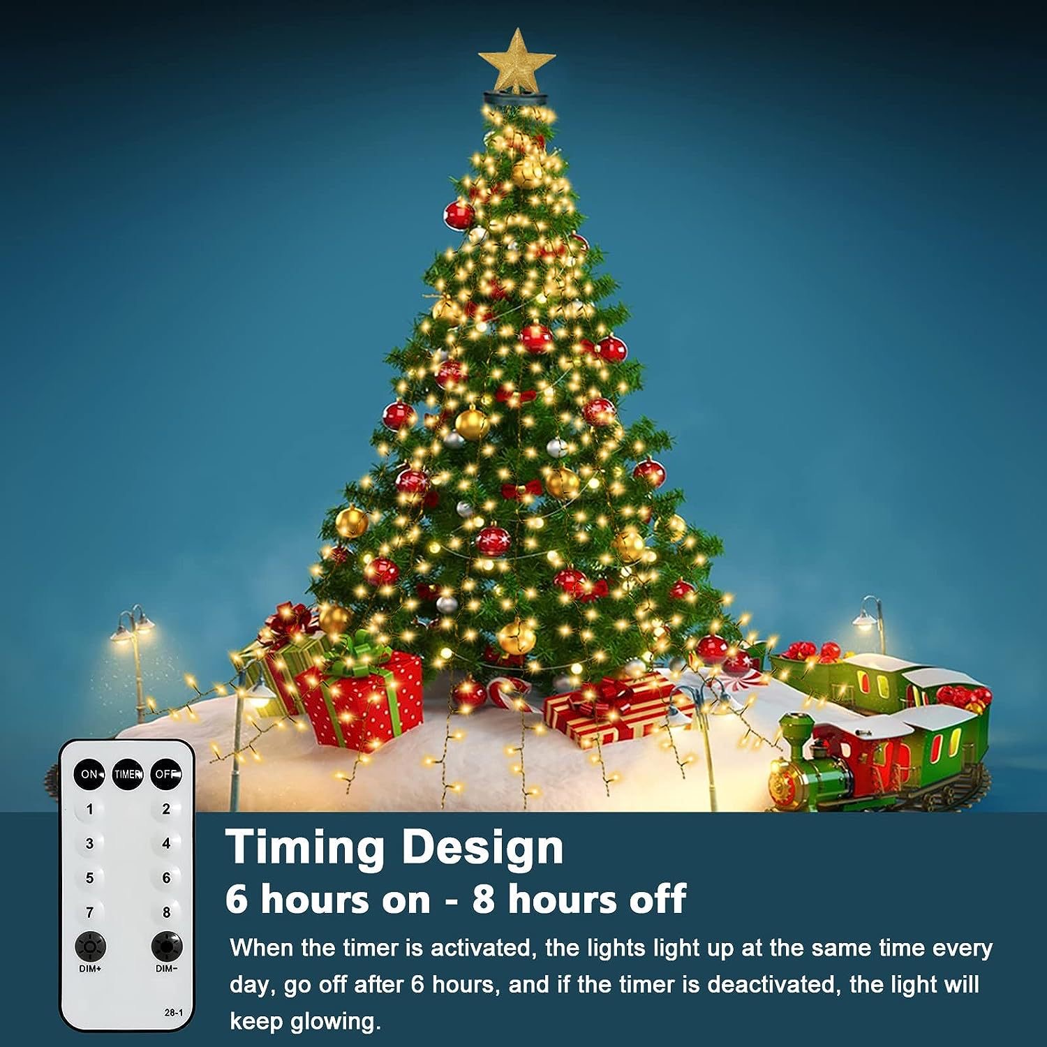 Waterproof Fairy String Decorations LED Indoor Outdoor Christmas Tree Lights XMS3200picture4