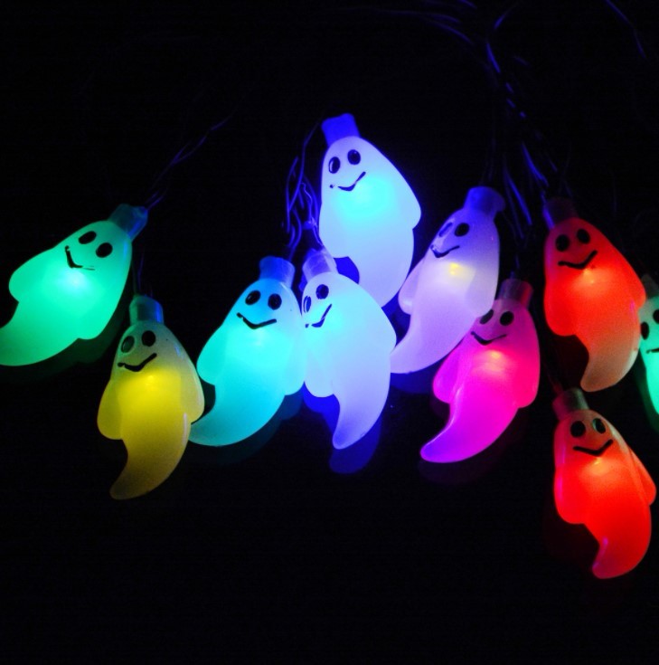 USB LED Hanging Halloween Decor Battery Pumpkin/Ghost/Spider/Skull Lantern Lamp HWL2300picture2
