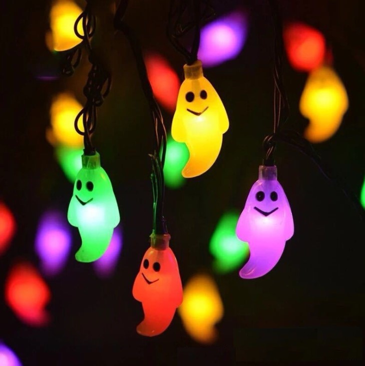 USB LED Hanging Halloween Decor Battery Pumpkin/Ghost/Spider/Skull Lantern Lamp HWL2300picture4