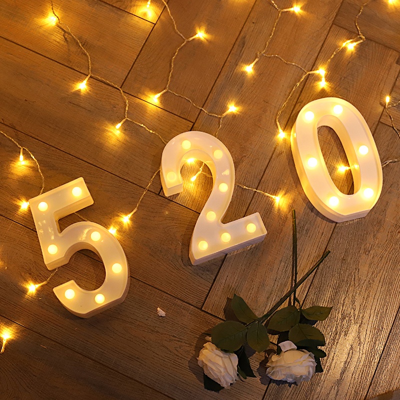 3D LED Night Light LED Number Letters Marquee Light MAQ210picture5