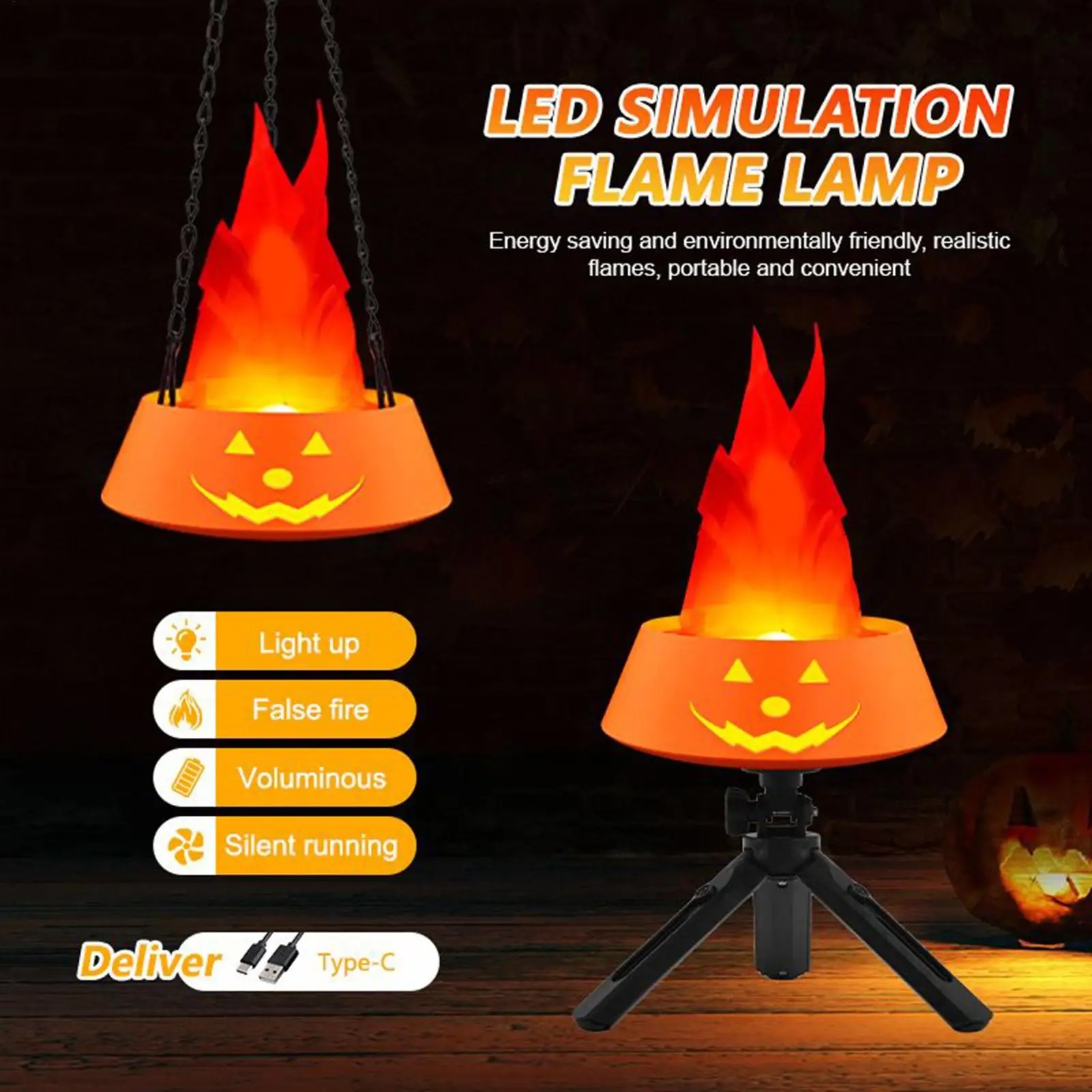 Flickering Flame Lights Festival Fake Fire LED Light HWL2400picture2
