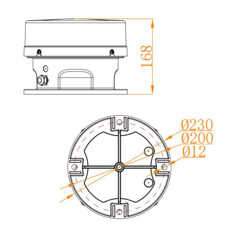 Medium-intensity Type B Aviation Obstruction Light