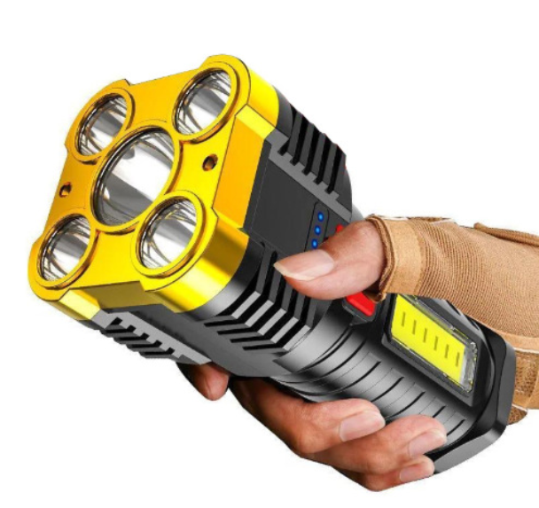 Portable USB Charging High-power Lamp Beads Flashlight FSH1210