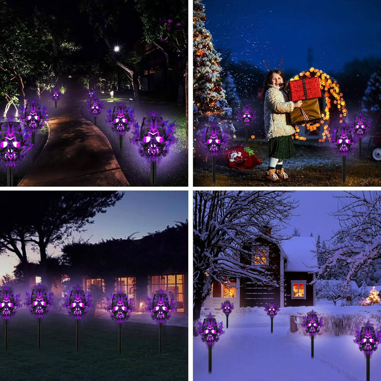 Halloween Atmosphere Solar Flame Garden Lights SFM150picture3