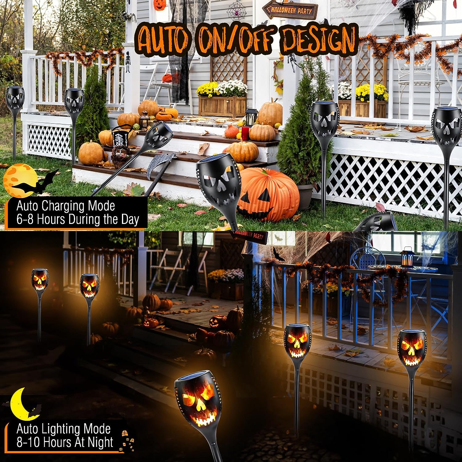 ABS IP65 Waterproof Solar Garden Light Dancing Flames Lamp SFM160picture5