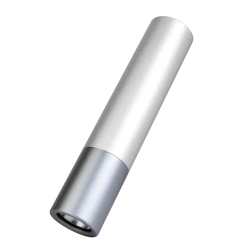 Portable Aluminium 3W USB Rechargeable LED Torch Flashlight FSH1250